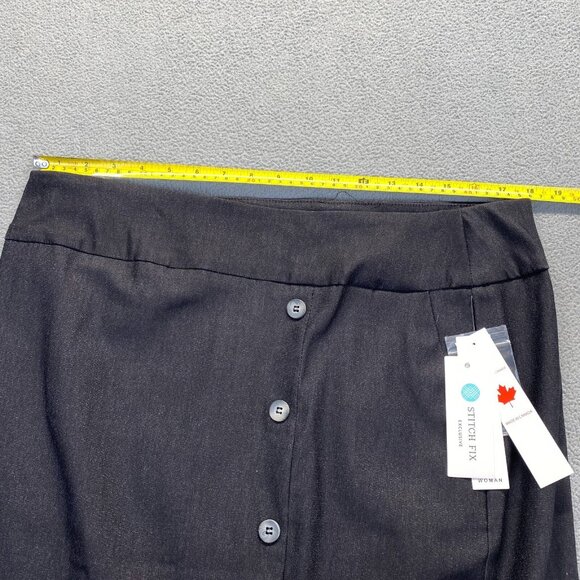 TRIBAL Charcoal Women's Skirt  Buttons,Stretch  Size 16W - Picture 4 of 14